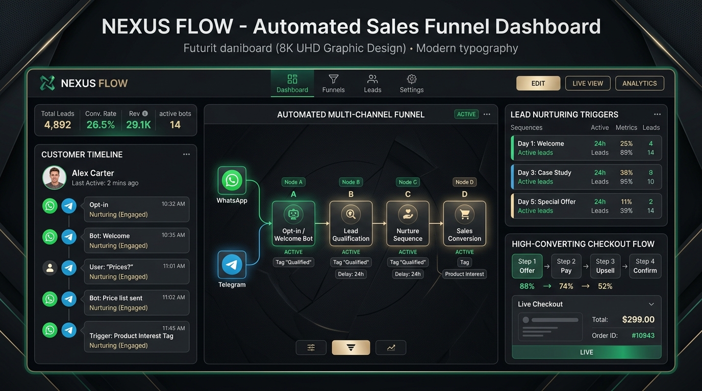 WhatsApp & Telegram Sales Automation Video Showcase